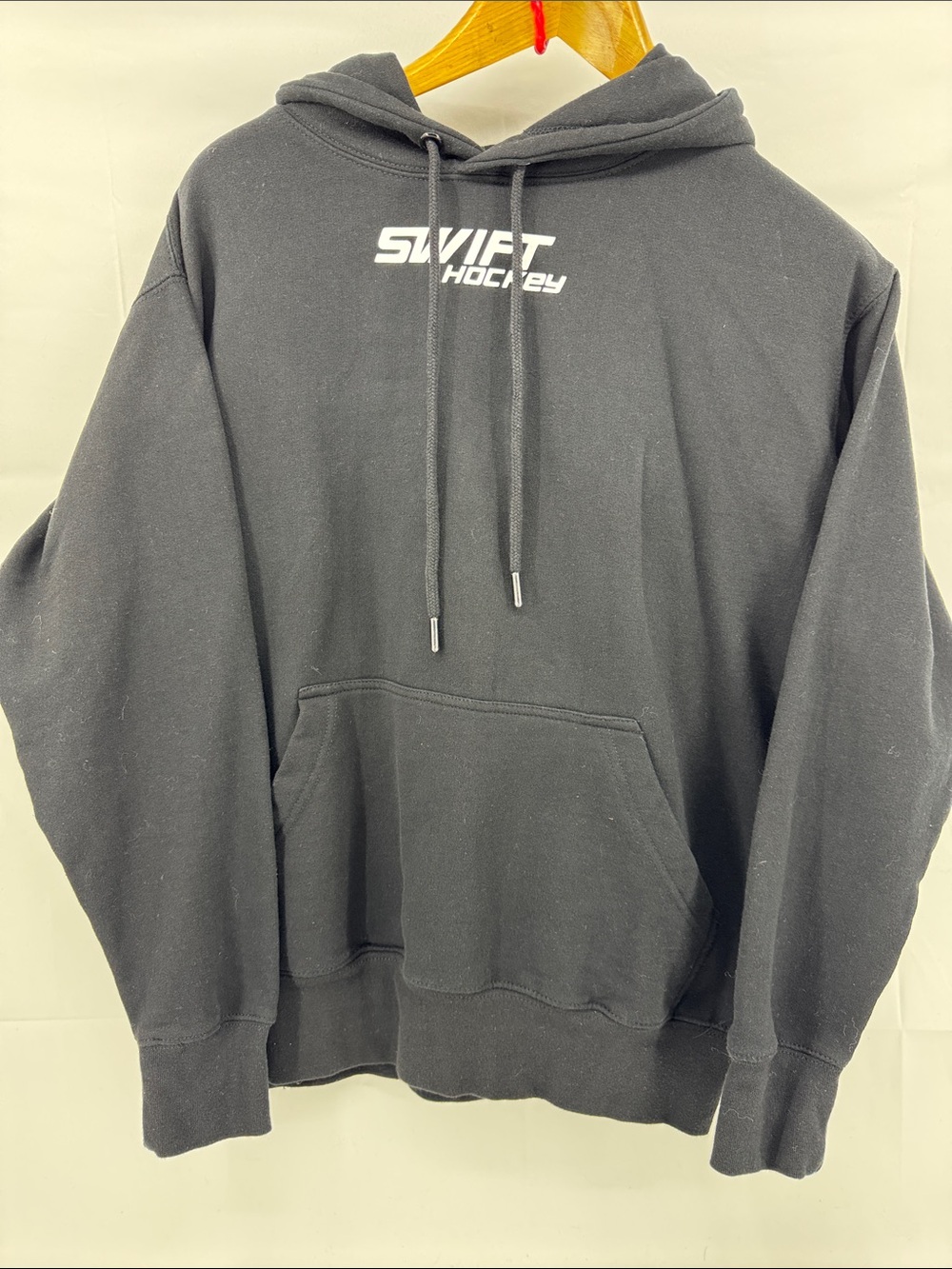 Swift Hockey Men's Black Hoodie Sweatshirt, sz M